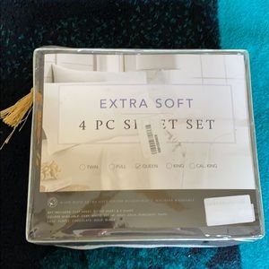Gray QUEEN EXTRA SOFT 4pc sheet set